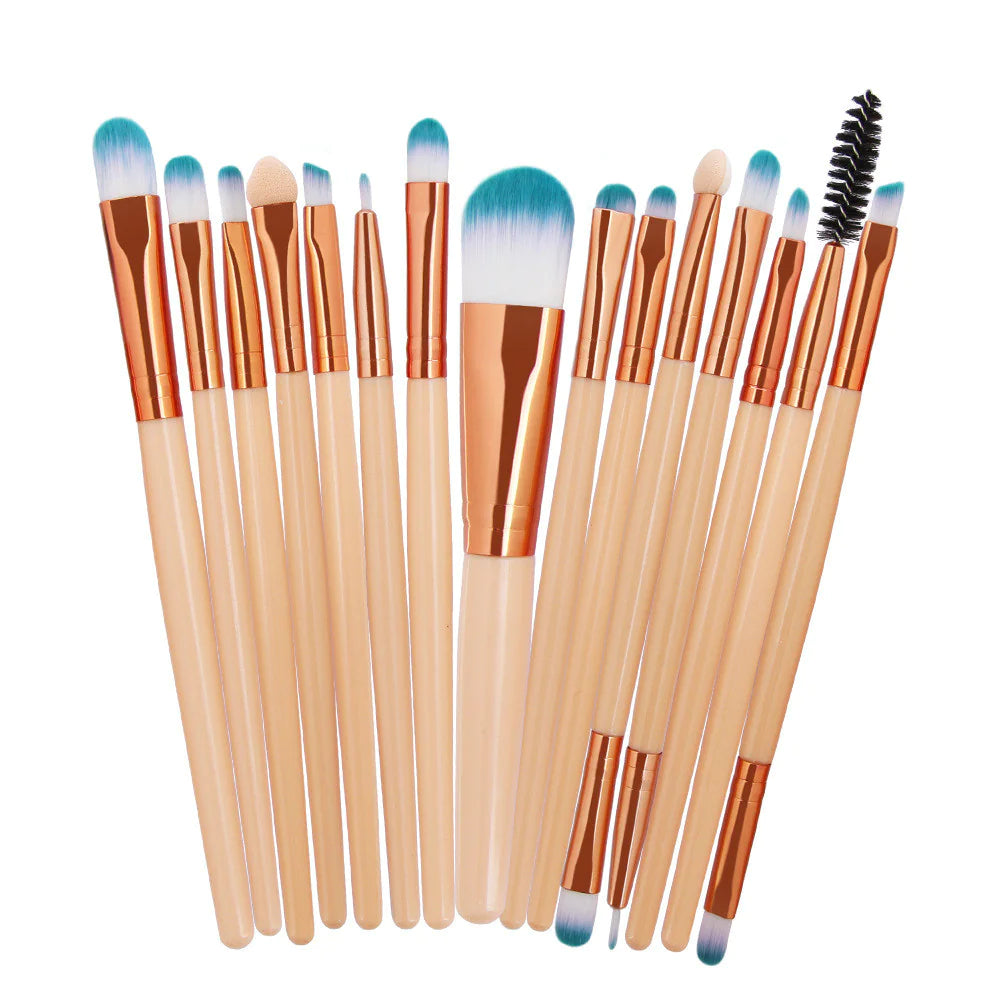 Luxury 15-Piece Professional Makeup Brush Set