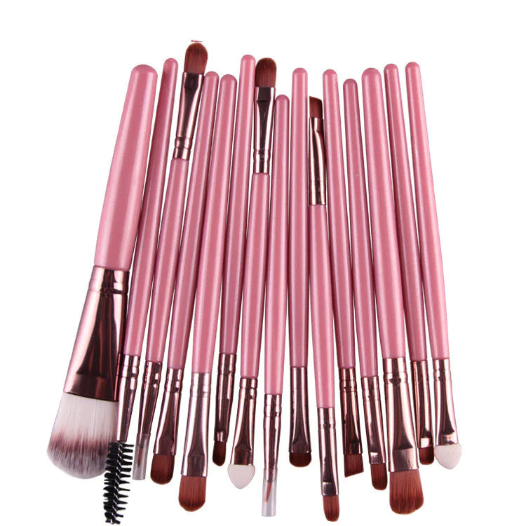 Luxury 15-Piece Professional Makeup Brush Set