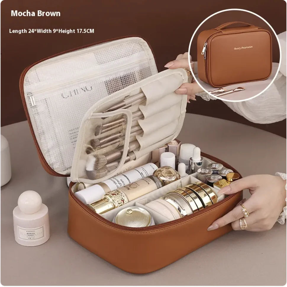 High-Capacity Chic Makeup Organizer
