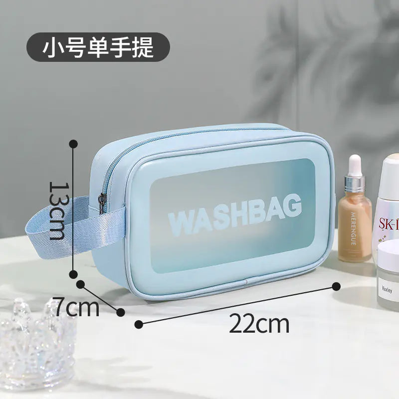 High-Capacity Waterproof PU Beauty Organizer