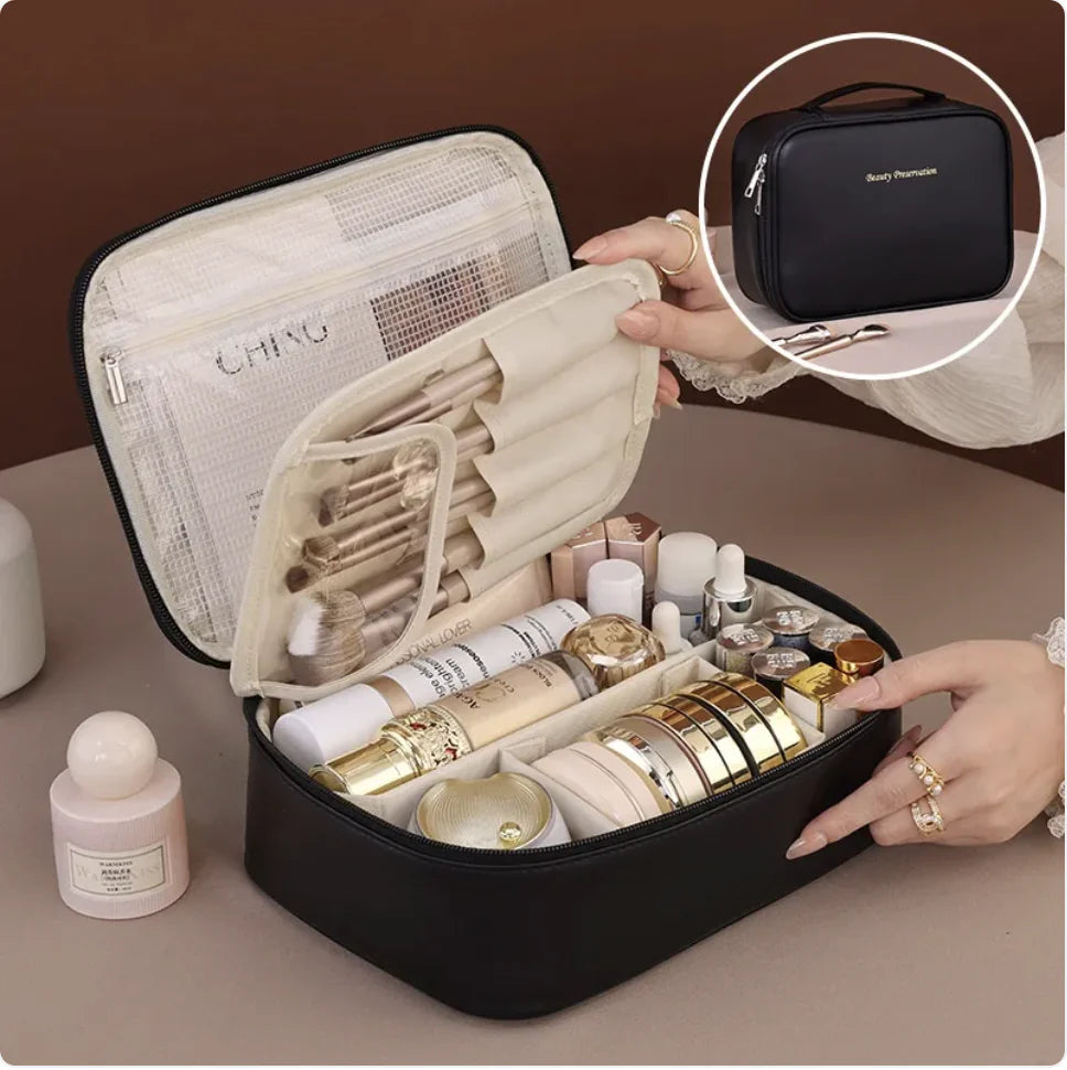 High-Capacity Chic Makeup Organizer