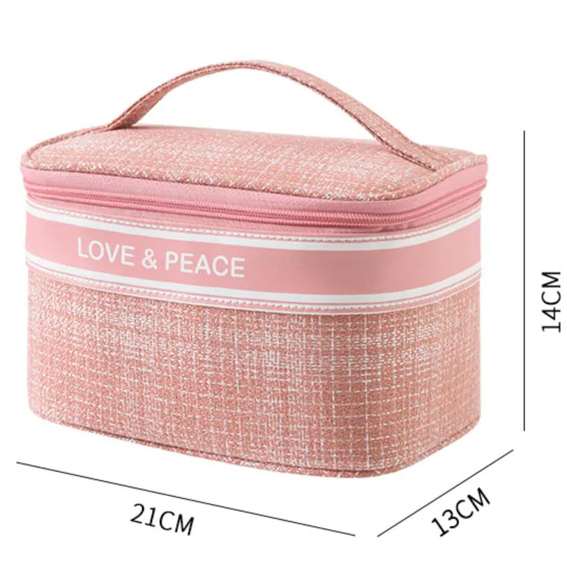 Chic Plaid Cosmetic Travel Case