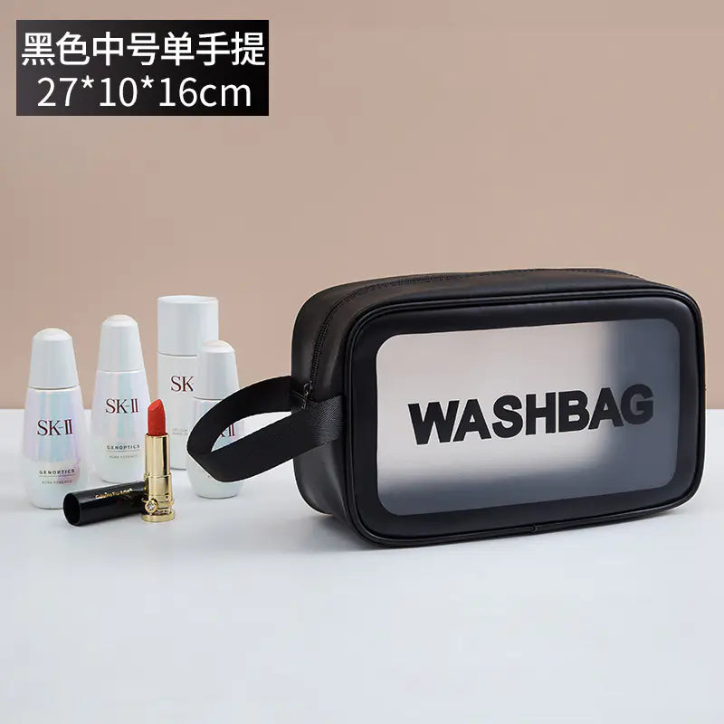 High-Capacity Waterproof PU Beauty Organizer